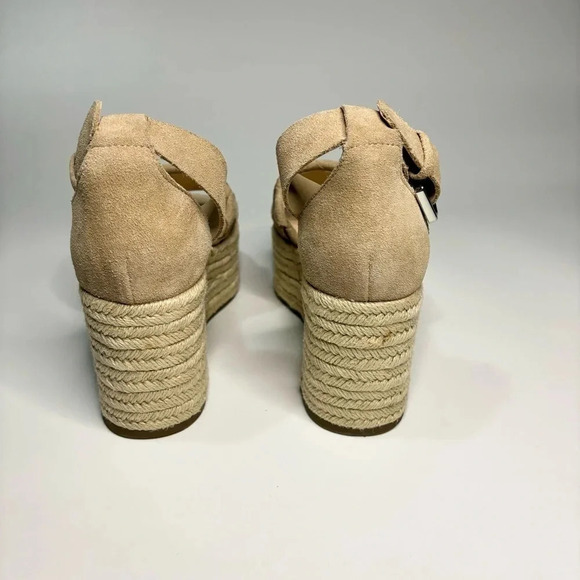 Marc Fisher 7 M Vixta Espadrille Platform Sandal Beige - Picture 7 of 10